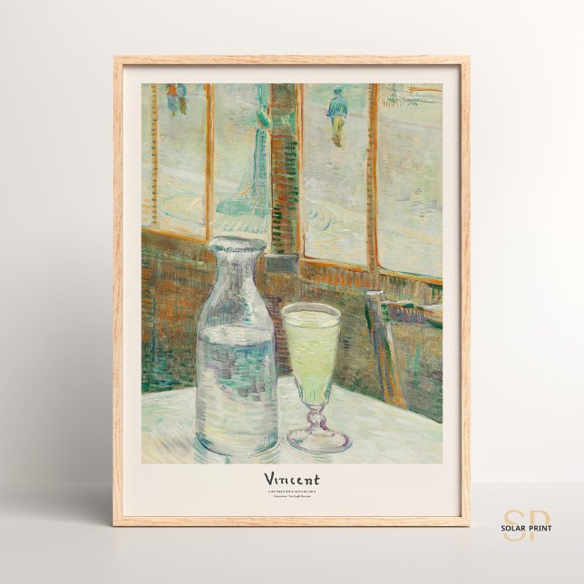Affiche Vincent van Gogh Café Table avec Absinthe Art (Créateur téléchargé)