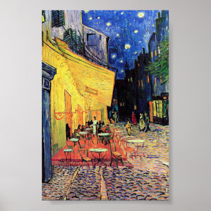 Affiche Vincent van Gogh - "Café Terrace at Night" Imprim