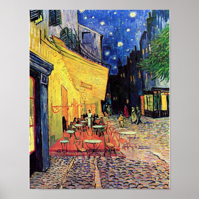 Affiche Vincent van Gogh - "Café Terrasse à la nuit" Impri (Devant)