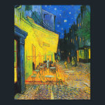 Affiche Vincent Van Gogh Café Terrasse Au Night Fine Art<br><div class="desc">Vincent Van Gogh Café Terrasse À La Nuit Poster Art</div>