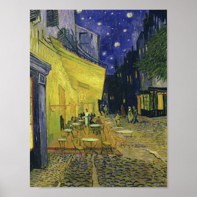 Affiche Vincent van Gogh - Café Terrasse en soirée (Devant)