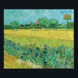 Affiche Vincent van Gogh - Champ avec Iris près d'Arles<br><div class="desc">Champ avec Irises près d'Arles / Vue d'Arles avec Irises dans l'avant-plan - Vincent van Gogh,  Huile sur toile,  1888</div>