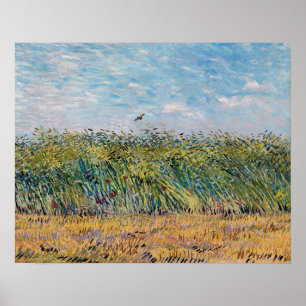 Affiche Vincent van Gogh - Champ de blé avec une alouette