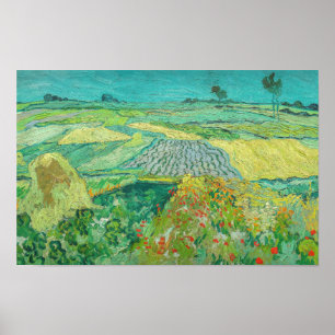 Affiche Vincent van Gogh - Champs de blé près d'Auvers