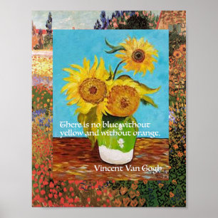 Affiche Vincent Van Gogh, Citation de tournesol