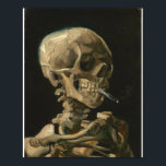 Affiche Vincent Van Gogh - Crâne avec cigarette brûlante<br><div class="desc">Vincent Van Gogh - Crâne avec cigarette brûlante</div>