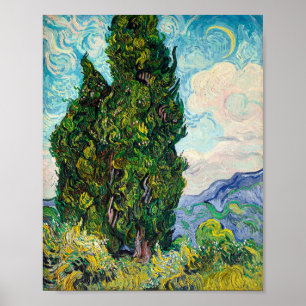 Affiche Vincent Van Gogh Cypress Art