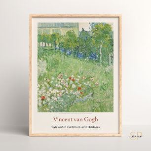 Affiche Vincent van Gogh Daubigny's Garden Art Imprimer Re