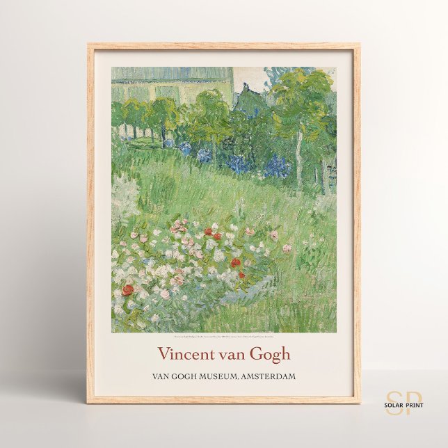 Affiche Vincent van Gogh Daubigny's Garden Art Imprimer Re (Créateur téléchargé)