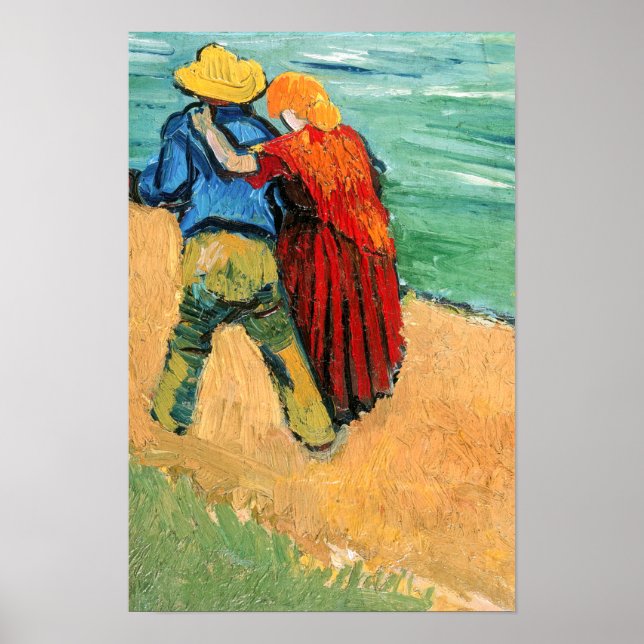 Affiche Vincent van Gogh - Deux Amoureux (Devant)