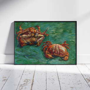 Affiche Vincent Van Gogh, deux crabes