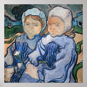 Affiche Vincent van Gogh - Deux petites filles