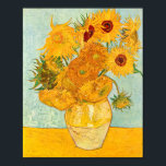 Affiche Vincent Van Gogh Douze tournesols dans un vase Art<br><div class="desc">Vincent Van Gogh Douze tournesols dans un vase affiche d'art</div>