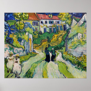 Affiche Vincent van Gogh - Escalier à Auvers