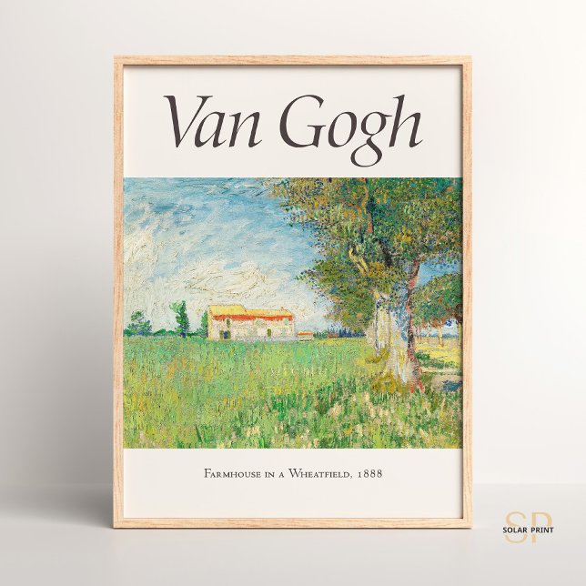 Affiche Vincent van Gogh Farmhouse dans un magasin d'art W (Créateur téléchargé)