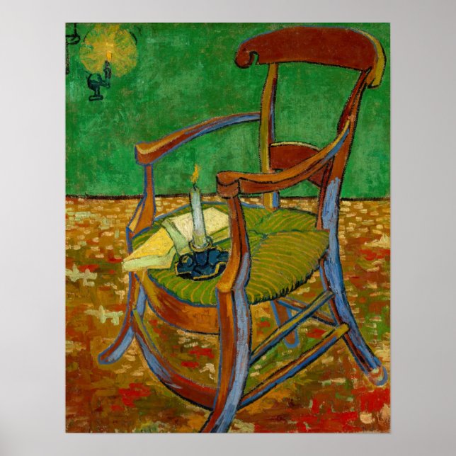 Affiche Vincent van Gogh - Fauteuil de Paul Gauguin (Devant)