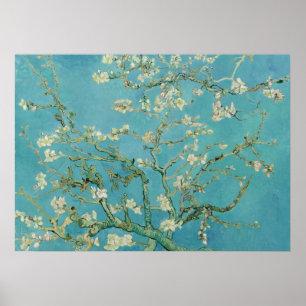 Affiche VINCENT VAN GOGH - fleur d'amandes 1980