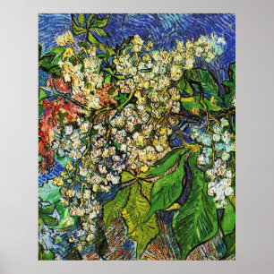 Affiche Vincent van Gogh - Fleur de branches de châtaignes