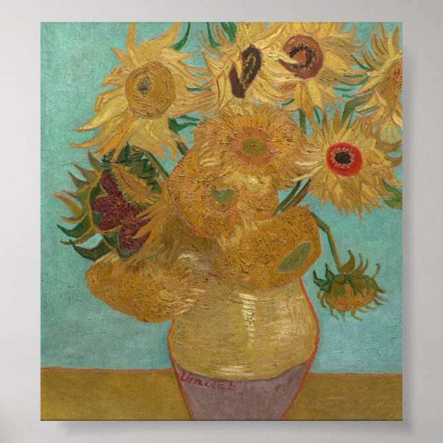Affiche Vincent Van Gogh - Fleurs de soleil (Devant)