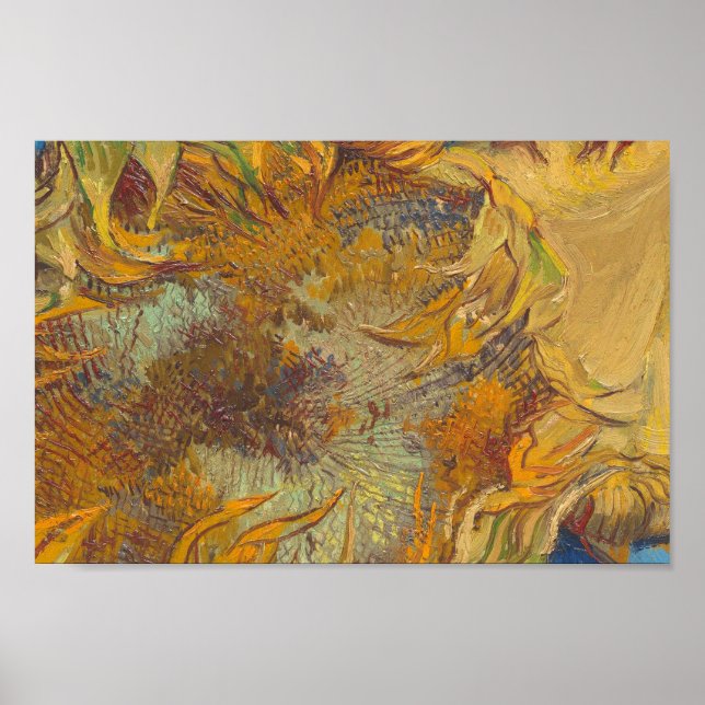 Affiche Vincent van Gogh - Fleurs de soleil (Devant)