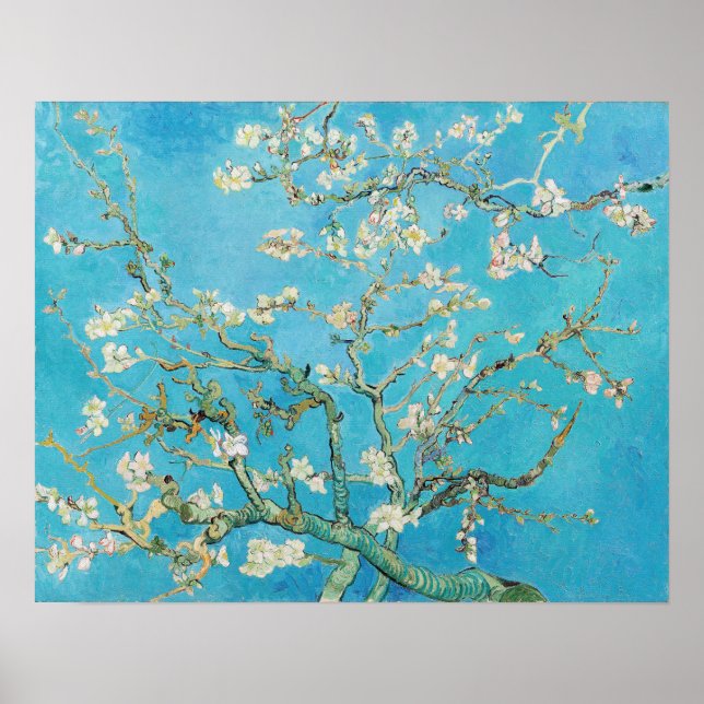 Affiche Vincent van Gogh - Floraison des amandiers (Devant)