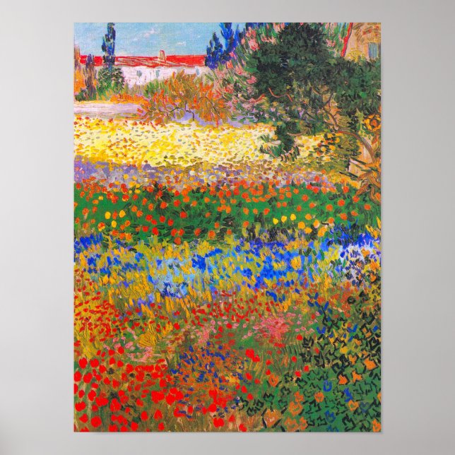 Affiche Vincent Van Gogh Flower Garden (Devant)