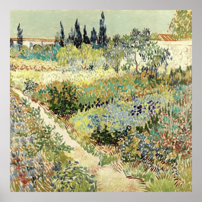 Affiche Vincent Van Gogh Garden (Devant)