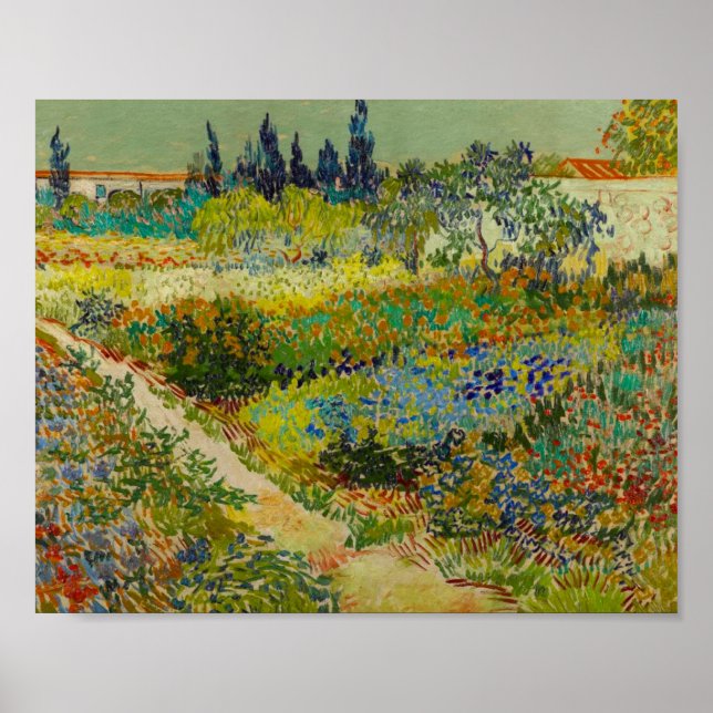 Affiche Vincent Van Gogh Garden (Devant)