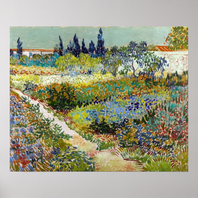 Affiche Vincent van Gogh Garden à Arles (Devant)