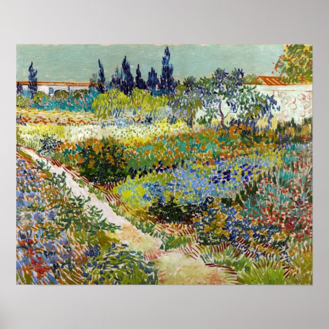Affiche Vincent van Gogh Garden à Arles (Devant)