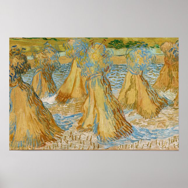 Affiche Vincent van Gogh - Gerbes de Blé (Devant)