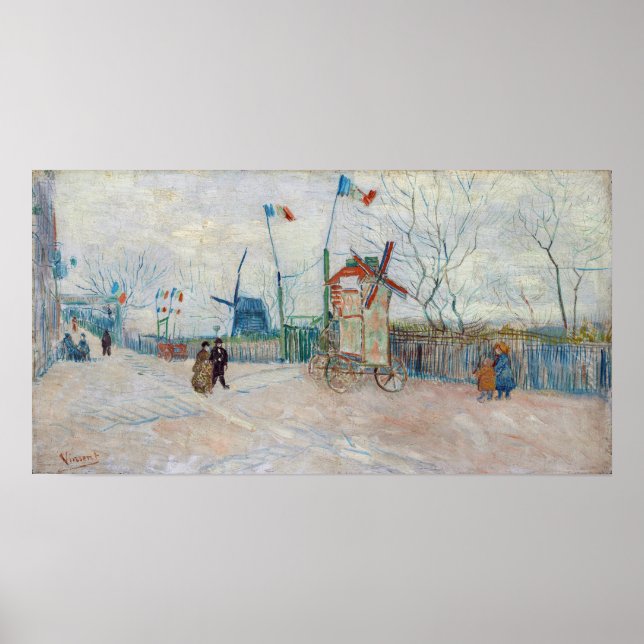 Affiche Vincent van Gogh - Impasse des Deux Frères (Devant)