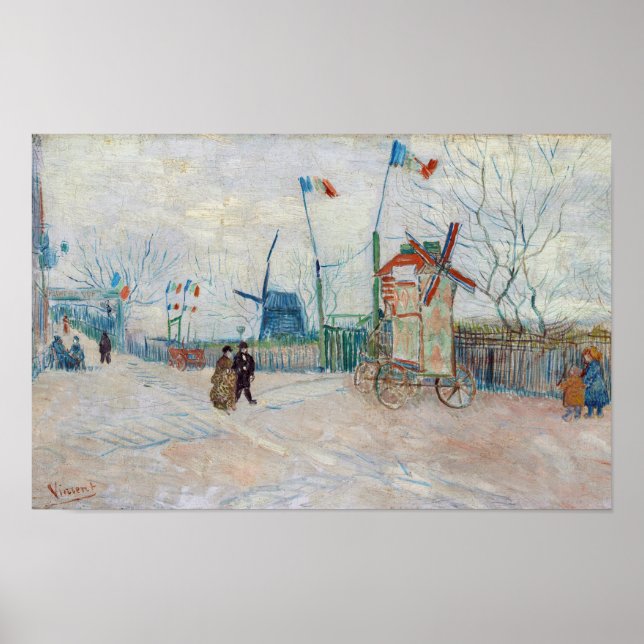 Affiche Vincent van Gogh - Impasse des Deux Frères (Devant)