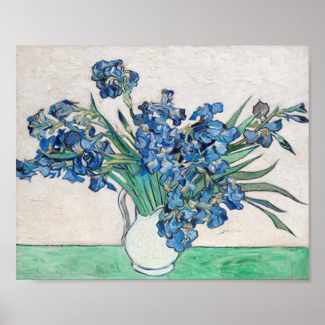 Affiche Vincent Van Gogh. Irises. Impressionnisme floral (Devant)