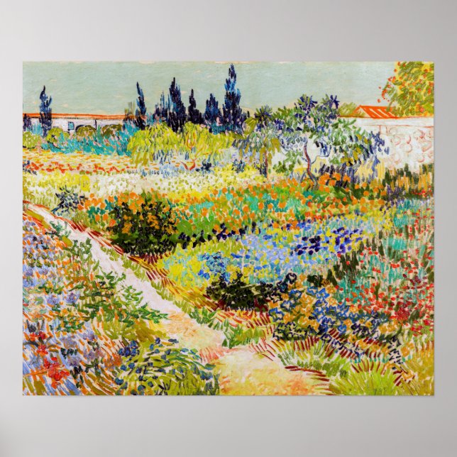 Affiche Vincent van Gogh - Jardin à Arles (Devant)