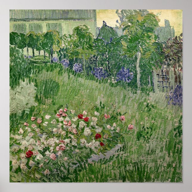 Affiche Vincent van Gogh | Jardin de Daubigny, 1890 (Devant)