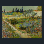 Affiche Vincent Van Gogh Jardin Vintage à Arles<br><div class="desc">Une empreinte de charme de "Garden at Arles", une peinture à l'huile sur toile réalisée en 1888 par Vincent van Gogh. Vincent van Gogh (1853 - 1890) était un peintre postimpressionniste hollandais qui, en un peu plus d'une décennie, a créé environ 2 100 peintures dont environ 860 peintures à l'huile,...</div>