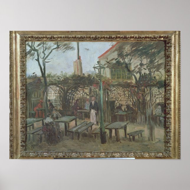 Affiche Vincent van Gogh | Jardins de loisirs à Montmartre (Devant)