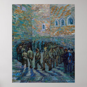 Affiche Vincent van Gogh - La cour de la prison