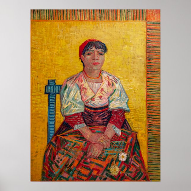 Affiche Vincent Van Gogh - La femme italienne (Devant)
