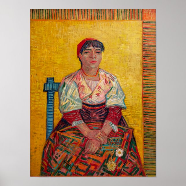 Affiche Vincent Van Gogh - La Femme Italienne (Devant)