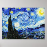 Vincent Van Gogh, La Nuit étoilée peinture