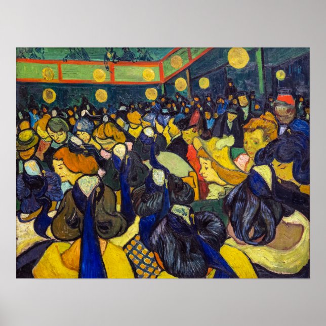 Affiche Vincent van Gogh - La salle de bal à Arles (Devant)