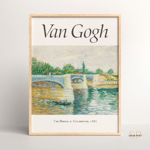Affiche Vincent van Gogh La Seine avec le pont Imprimer