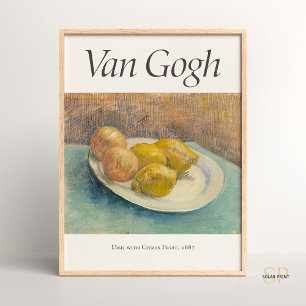 Affiche Vincent van Gogh La vie morte avec des citrons sur