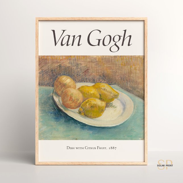 Affiche Vincent van Gogh La vie morte avec des citrons sur (Créateur téléchargé)