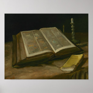 Affiche Vincent van Gogh - La vie morte avec la Bible