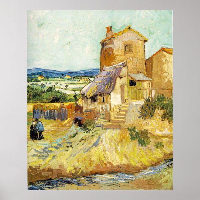 Affiche Vincent Van Gogh - L'Ancien Moulin (Devant)