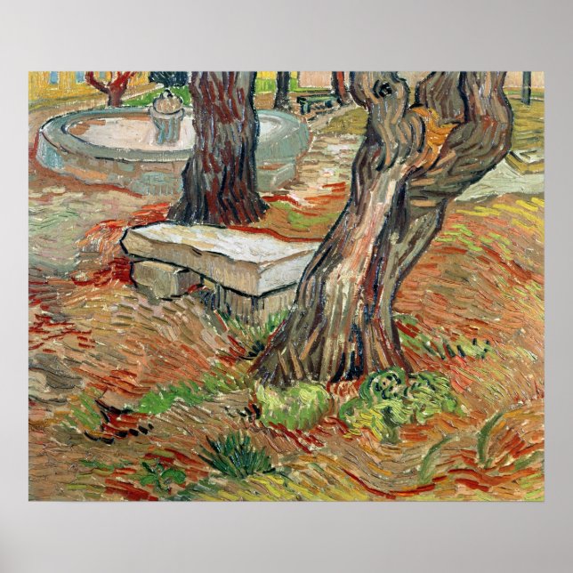 Affiche Vincent van Gogh | Le Banc de Saint-Rémy (Devant)
