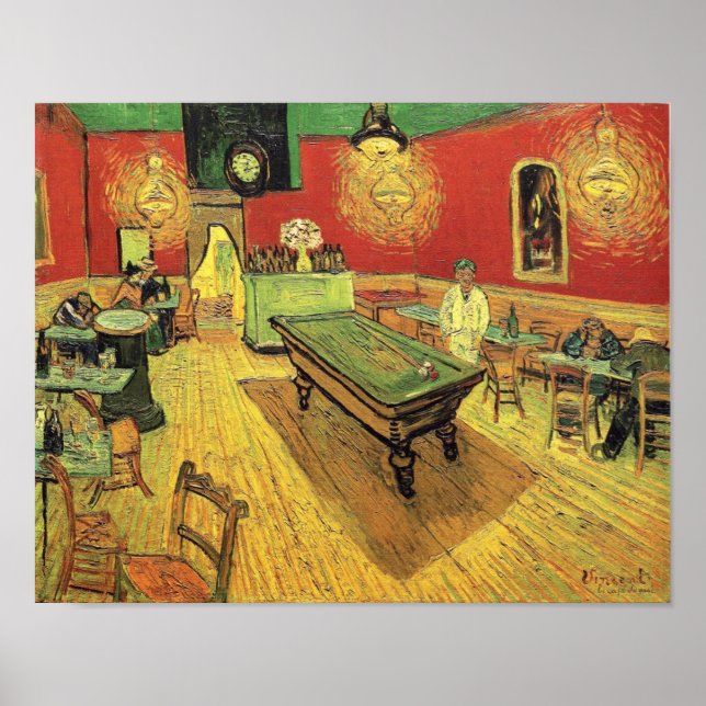 Affiche Vincent Van Gogh - Le Café de nuit Beaux-Arts (Devant)